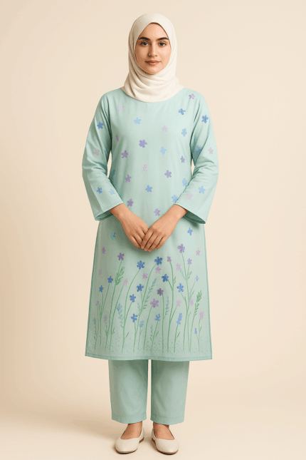Mint Meadow Kurta Set