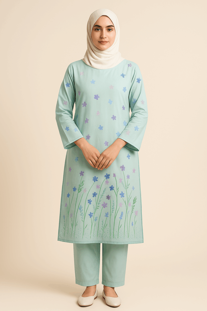 Mint Meadow Kurta Set