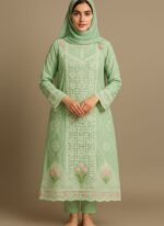 3-Piece Embroidered Kameez Shalwar Set