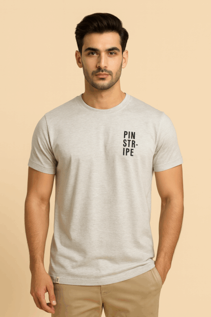Pinstripe Minimalist Graphic Tee