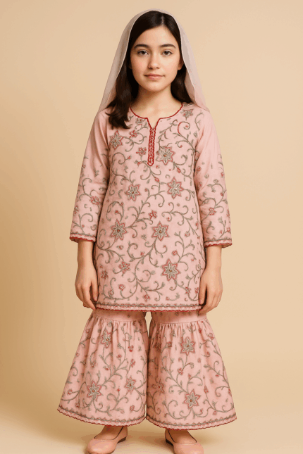 Girls Traditional Sharara Suit