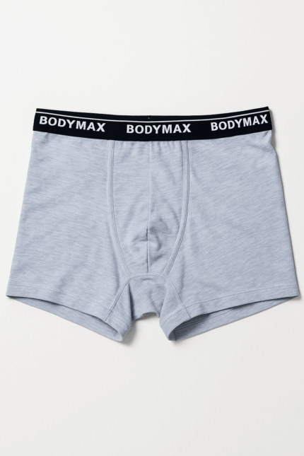 men's boxer with a black elastic waistband .