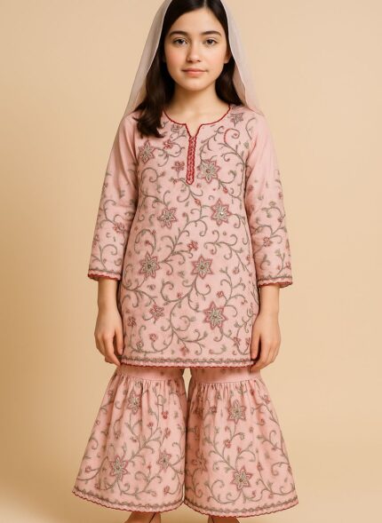 Girls Traditional Sharara Suit