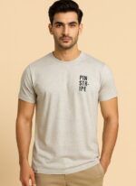 Pinstripe Minimalist Graphic Tee