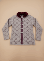 Women's Elegant Winter Sweater with Faux Fur Collar - Image 2