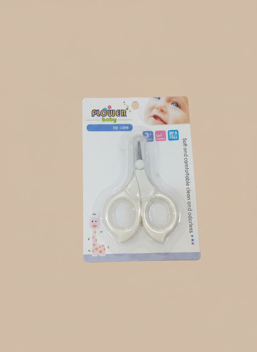 Flower Baby Nail Scissors BPA-Free Safe Soft Grip Nail Cutter for Newborns and Infants