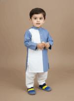 Blue and yellow baby soft sole shoes for toddlers, non-slip and breathable footwear, comfortable and stylish for first walkers.