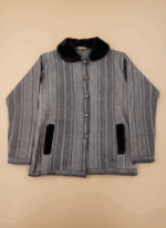 Women's Luxurious Alpaca Blend Button-Front Sweater with Faux Fur Collar - Image 2