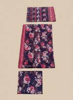 Binsaeed Khaddar Unstitched 3-Piece Floral Print - Image 2