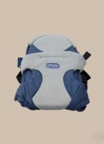 Chicco UltraSoft Infant Baby Carrier navy grey ergonomic breathable front view