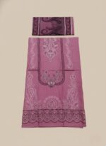Khaddar 3 Piece Unstitched Suit with embroidery, ideal for winter women's fashion.