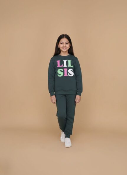 LIL SIS Girl Black Tracksuit