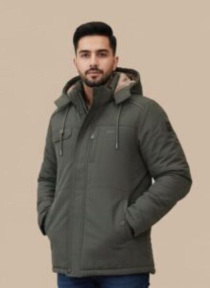 Men's Heavyweight Hooded Winter Parka Jacket