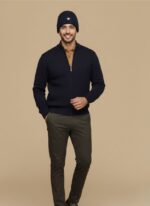 Versace-Inspired Men's Luxury Knitted Beanie - Warm Winter Hat