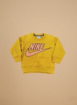 Kids Branded Sweatshirt - Yellow Graphic Pullover with Logo Print - Image 2