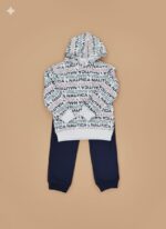 Nautica Allover Print Toddler Boy Hoodie Set - Comfortable & Stylish - Image 2