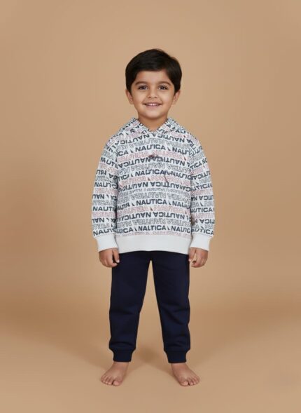 Nautica Allover Print Toddler Boy Hoodie Set - Comfortable & Stylish