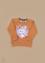 Cute Pink Rabbit Toddler Girl Sweater - Cozy Autumn Pullover - Image 2