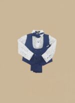 Boys' Formal Blue Suit Set - 3-Piece Waistcoat, Shirt & Trousers - Image 2