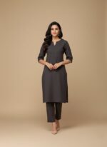 Black ribbed leggings for women, high-waist stretch fabric