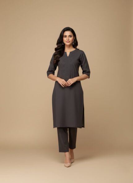 Black ribbed leggings for women, high-waist stretch fabric