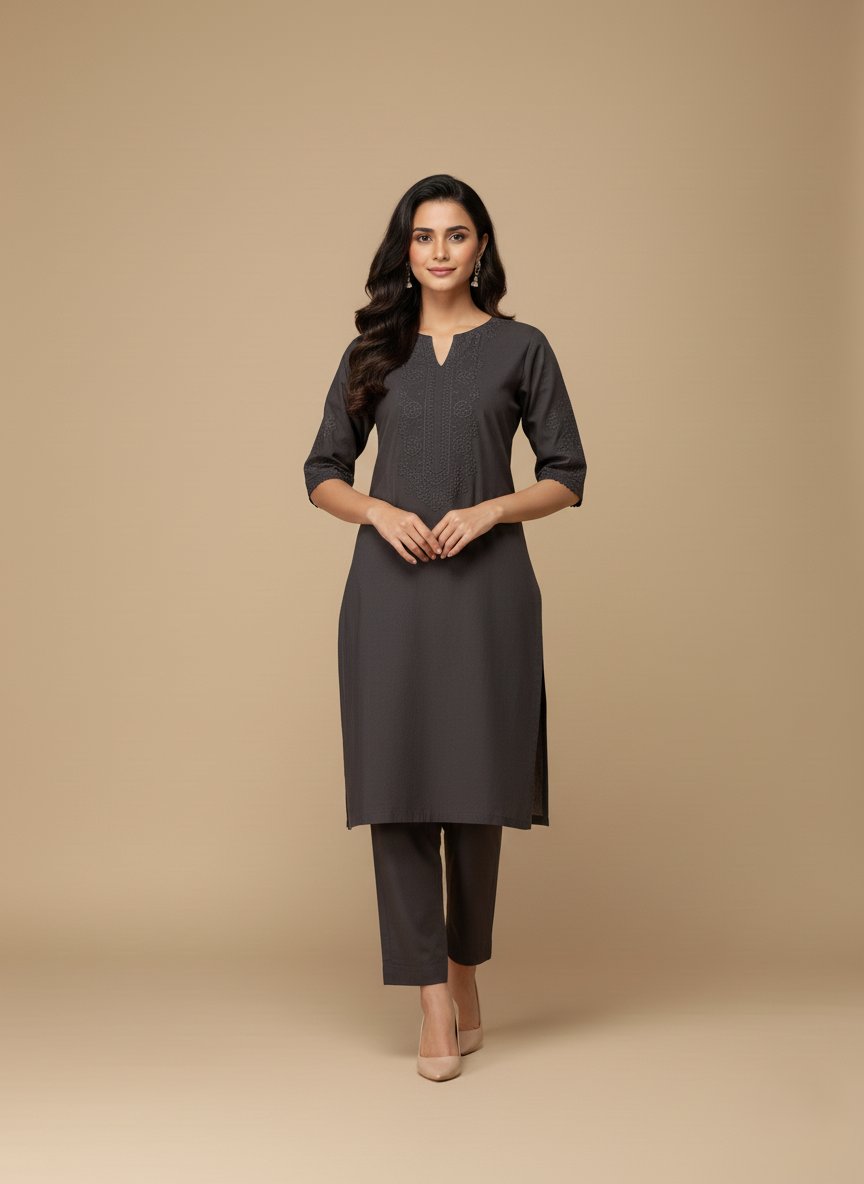 Women's Black Ribbed Leggings - Comfortable High-Waist Stretch Pants - 1 Black ribbed leggings for women, high-waist stretch fabric