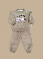 Baby Brown Tracksuit - Teddy Bear Sweatshirt - Image 2