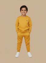 Boys Yellow Tracksuit | Lacoste Crew Neck Sweatshirt & Joggers | Shop Kids' Fashion