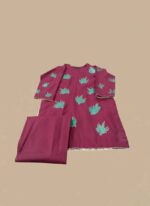 Hand Painted 2 Pc Cotton Suit - Image 2