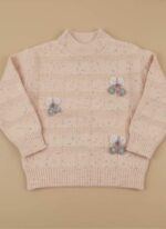 Cozy Pink Knitted Sweater - Image 2