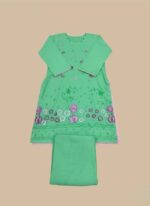 Hand Painted Cotton Suit Pakistan - Premium 2 Piece - Image 2
