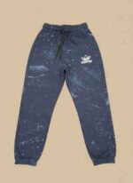 Men Navy Blue Winter Joggers Pakistan - Premium Fleece - Image 2