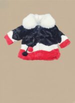 Clear, compelling, and includes the main keyword. Girls' Color Block Faux Fur Jacket - Cozy and Stylish Kids Outerwear - Image 2