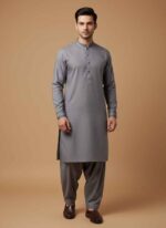 Main Image: Folded Gray British Wool Unstitched Suit for Men by Gelani’s. Fabric Detail: Close-up texture of gray mix wool fabric for men's winter suits. Packaging View: Gelani’s premium packaging for unstitched men's winter collection. Color Accuracy: True gray shade of British Wool unstitched fabric for Pakistani men. Brand Label: Authentic Gelani’s brand tag on unstitched winter wool fabric. Unstitched Suit for Men