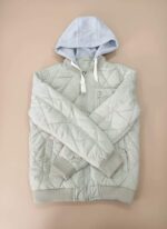 Men's Lightweight Quilted Bomber Jacket with Hood - Image 2