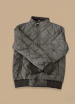 Men's Quilted Jacket - Full-Zip Insulated Bomber Style - Image 2