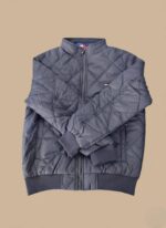 Men's Quilted Jacket - Full-Zip Insulated Bomber Style - Image 3