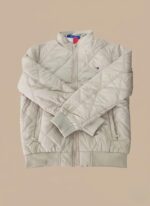 Men's Quilted Jacket - Full-Zip Insulated Bomber Style - Image 4