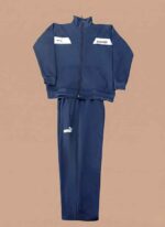 Puma Navy Blue Performance Men's Tracksuit - Full-Zip Sports Apparel - Image 2