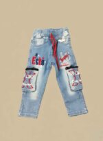 Buy Boys Cargo Denim Jeans  - Gelani Winter Wear - Image 2