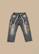 Kids Boy Green Denim Jeans in Pakistan - Image 3