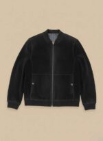 Premium Fleece Jacket for Men in Navy Blue & Black - Image 3