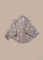 Knit Cap shawl for Women - Open-Front Shawl Cape with Geometric Pattern - Image 4