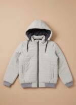 Hooded ZARA Blue Puffer Jacket - - Image 2