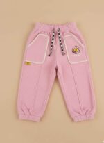 Pink trousers - Cozy Wide-Leg Trousers with Drawstring - Image 2