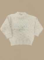 Embroidered Cream Sweater for baby girl - Image 3
