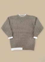 kid boy Waffle Knit Sweater - - Image 2