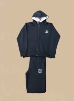 VELACE Men's Navy Blue Tracksuit - Full Zip Hoodie - Image 2