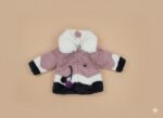 Clear, compelling, and includes the main keyword. Girls' Color Block Faux Fur Jacket - Cozy and Stylish Kids Outerwear - Image 3