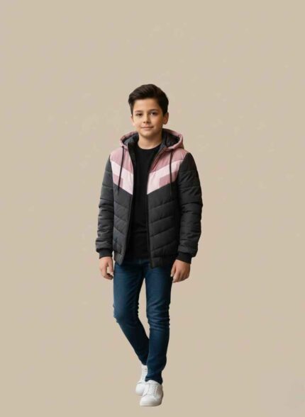boy-parachute-jacket-mehroon-black-hooded-winter-wear stitched-parachute-jacket-for-boy-in-pakistan-black-color gelani-winter-collection-boys-parachute-jacket-mehroon windproof-parachute-fabric-jacket-for-boy-size-32-34 front-zip-hooded-winter-jacket-for-boys-mehroon-and-black Parachute jacket for boy in Pakistan